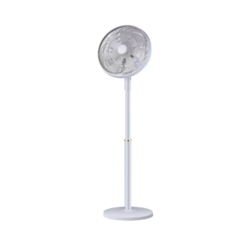 14-Zoll-minimalistischer reinweißer mechanischer Bodenventilator